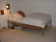 Bett in Edelstahl 